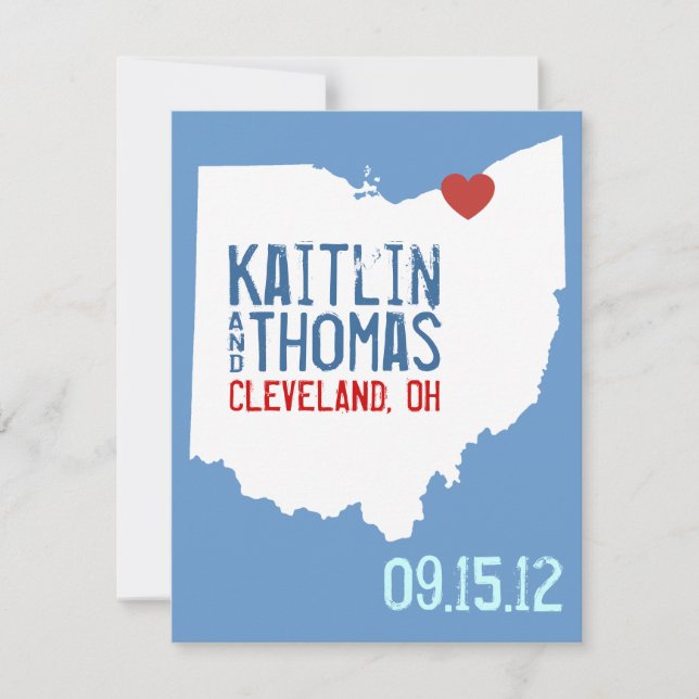 Spara datum - Anpassade - Ohio Datumet (Framsida)