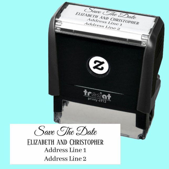 Spara datum anpassat namn returadress självfärgande stämpel (Skapare uppladdad)