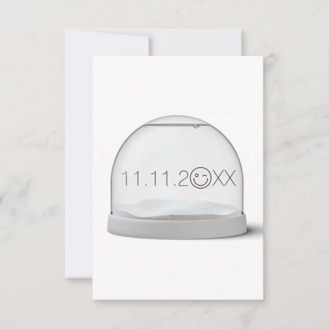 Spara datum, årsdag, födelsedagsinbjudan inbjudningar (Framsida)