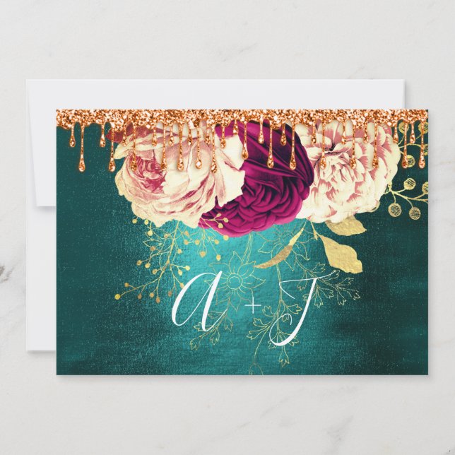 Spara datum Blommigtar Ro för andningsdroppar för  Datumet (Baksida)