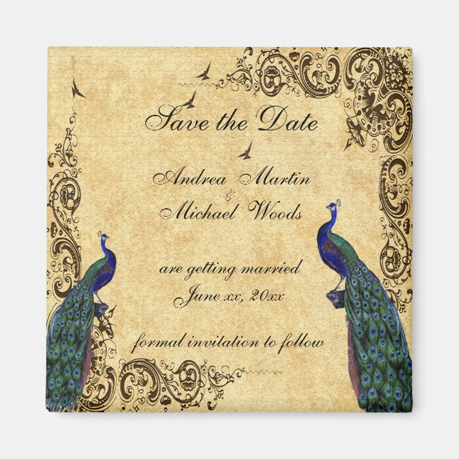 Spara datum, bock, Anpassningsbar Magnet (Framsidan)