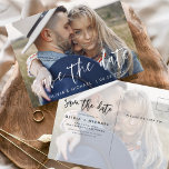 Spara datum Boho-minimalistfotomodern Vykort<br><div class="desc">Hämta kärnan i din kärlek-artikel med vårt Spara det datumbaserade Boho-minimalistiska fotomoderna vykortet. Detta vykort är en kombination av minimalism och karm för contemporary, och skapar det perfekten för att tillkännage ert kommande bröllop. Med ditt omhuldade foto av förlovningen blir det här vykortet ett påtagligt minne som dina kära kan...</div>