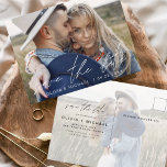 Spara datum Boho-minimalistfotomodern Vykort<br><div class="desc">Hämta kärnan i din kärlek-artikel med vårt Spara det datumbaserade Boho-minimalistiska fotomoderna vykortet. Detta vykort är en kombination av minimalism och karm för contemporary, och skapar det perfekten för att tillkännage ert kommande bröllop. Med ditt omhuldade foto av förlovningen blir det här vykortet ett påtagligt minne som dina kära kan...</div>