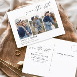 Spara datum Boho-minimalistfotomodern Vykort<br><div class="desc">Hämta kärnan i din kärlek-artikel med vårt Spara det datumbaserade Boho-minimalistiska fotomoderna vykortet. Detta vykort är en kombination av minimalism och karm för contemporary, och skapar det perfekten för att tillkännage ert kommande bröllop. Med ditt omhuldade foto av förlovningen blir det här vykortet ett påtagligt minne som dina kära kan...</div>