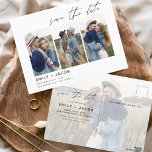 Spara datum Boho-minimalistfotomodern Vykort<br><div class="desc">Hämta kärnan i din kärlek-artikel med vårt Spara det datumbaserade Boho-minimalistiska fotomoderna vykortet. Detta vykort är en kombination av minimalism och karm för contemporary, och skapar det perfekten för att tillkännage ert kommande bröllop. Med ditt omhuldade foto av förlovningen blir det här vykortet ett påtagligt minne som dina kära kan...</div>
