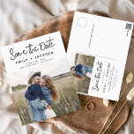 Spara datum Boho-minimalistfotomodern Vykort<br><div class="desc">Hämta kärnan i din kärlek-artikel med vårt Spara det datumbaserade Boho-minimalistiska fotomoderna vykortet. Detta vykort är en kombination av minimalism och karm för contemporary, och skapar det perfekten för att tillkännage ert kommande bröllop. Med ditt omhuldade foto av förlovningen blir det här vykortet ett påtagligt minne som dina kära kan...</div>