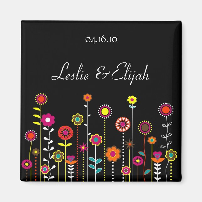 Spara datum - Bröllop-magnet Magnet (Framsidan)