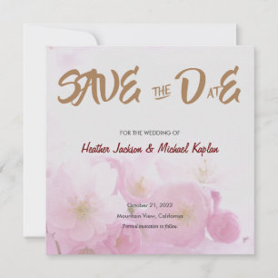 Spara datum bröllop professionella klassiska blomm datumet