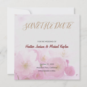 Spara datum bröllop professionella klassiska blomm datumet