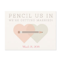 Spara datum bröllopskort