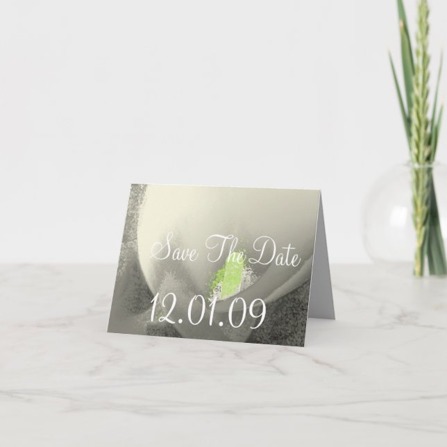 Spara datum Cala Lily - Warm Grått Meddelande (Framsida)