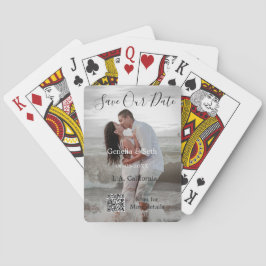 Spara datum enkel minimal QR-skanningskod detaljer Casinokort
