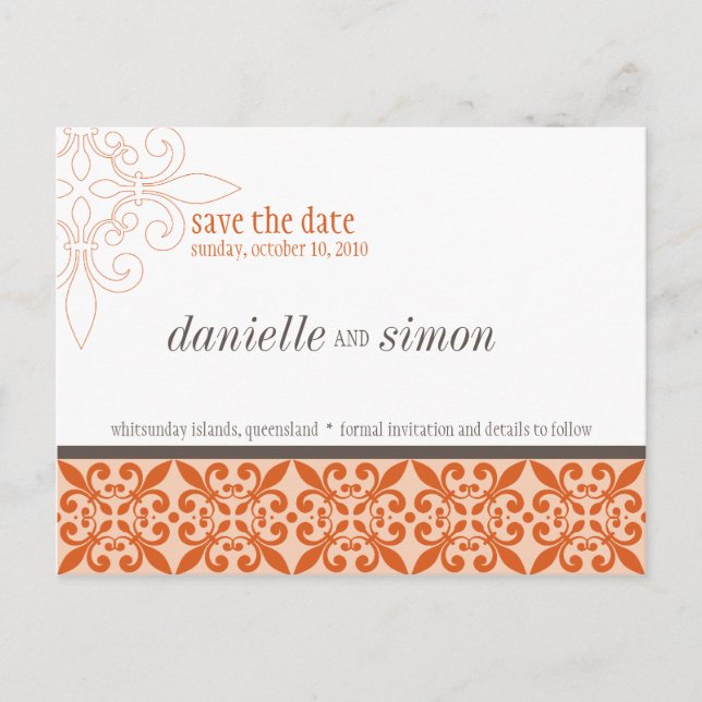 SPARA DATUM: färskt 1 Meddelande Vykort (Framsida)