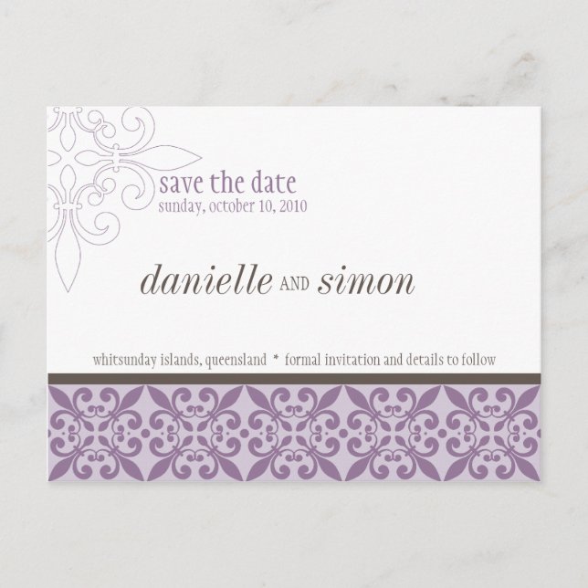 SPARA DATUM: färskt 2 Meddelande Vykort (Framsida)