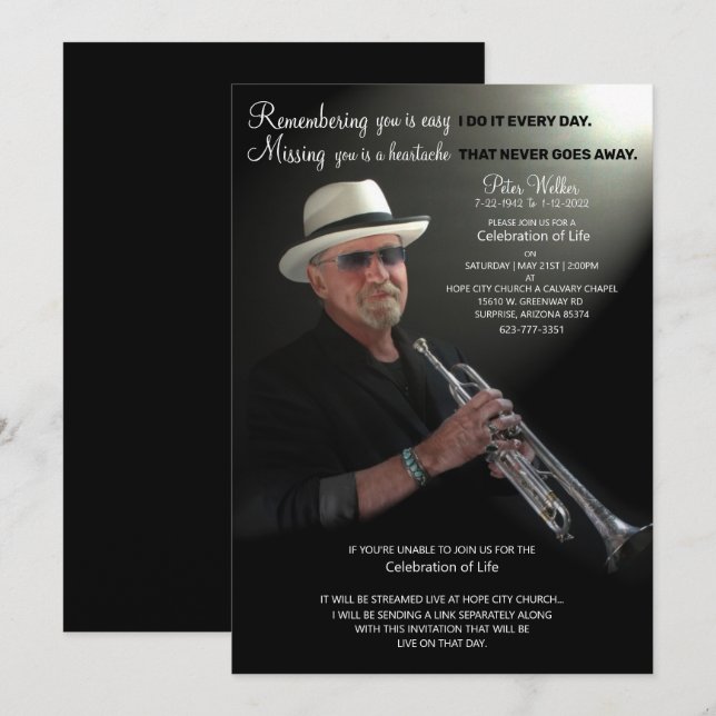 Spara datum firande i livstid datumet (Fram/baksida)