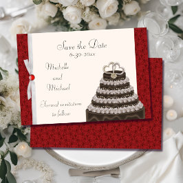 Spara datum för Antique Red Florentine Datumet