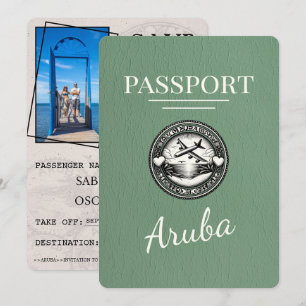 Spara datum för att spara Grönten för Aruba Passpo Datumet