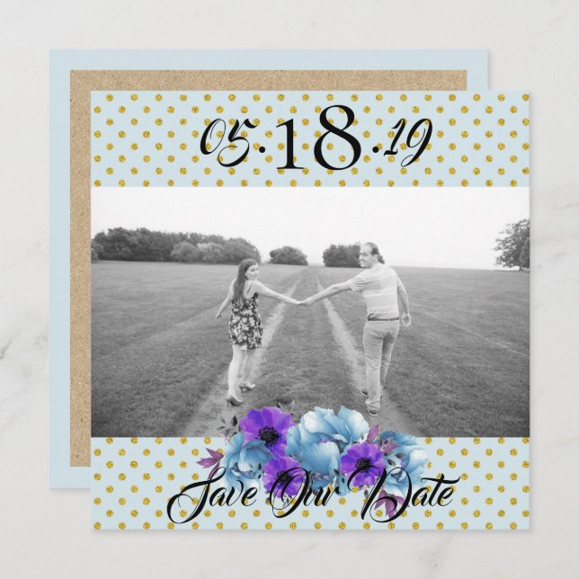 Spara datum för att spara Ro Rustic Bröllop Suite Inbjudningar (Fram/baksida)