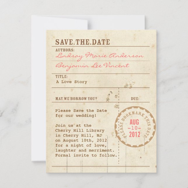 Spara datum för Bibliotek-kort Spara Datumet (Framsida)