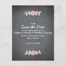 Spara datum för Blommigt av kontrolltavla Meddelande Vykort