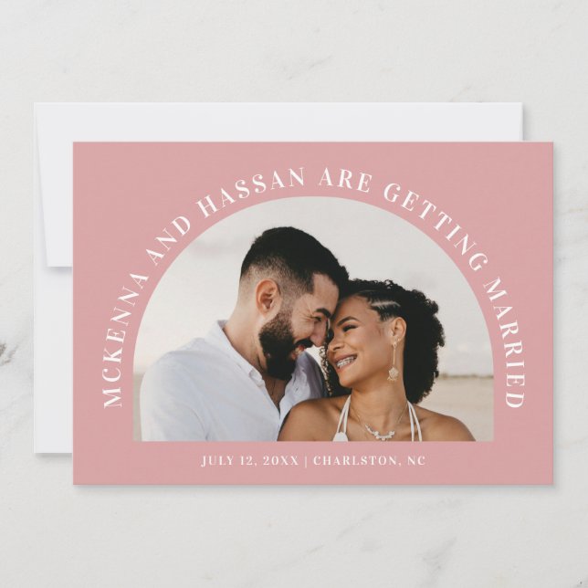 Spara datum för bröllopet - Engagemangsanmälan med Spara Datumet (Framsida)