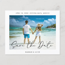 Spara datum för budgetens moderna foto flygblad