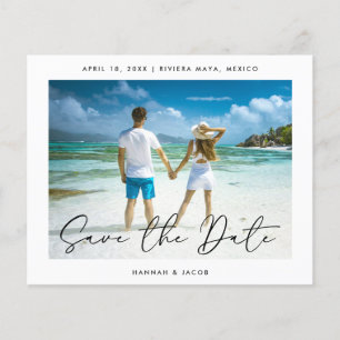 Spara datum för budgetens moderna foto flygblad