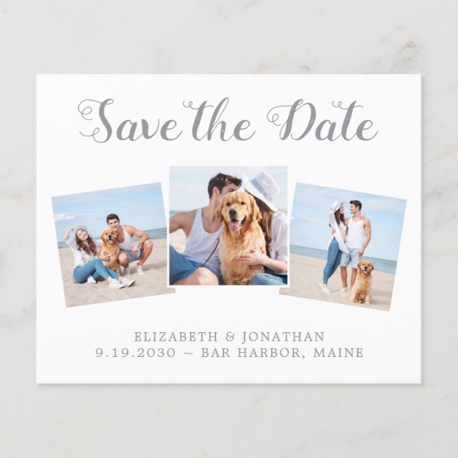 Spara datum för budgetens moderna fotokollage (Framsida)