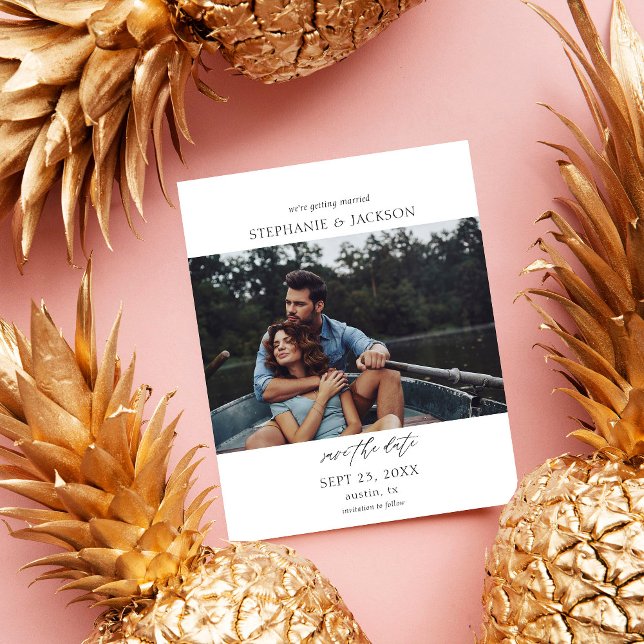 Spara datum för budgetfotomodern H Pano Flygblad (Skapare uppladdad)