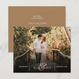 Spara datum för budgetfotot i Elegant bröllop