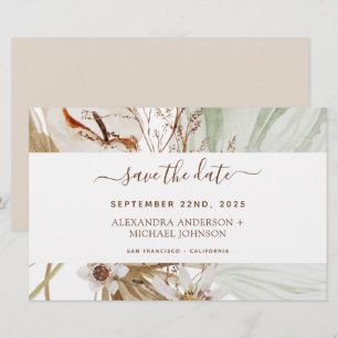 Spara datum för budgetpampas Grass Boho