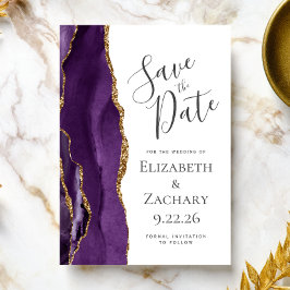 Spara datum för dagens Lila Guld Agate Datumet