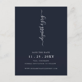 Spara datum för enkel minimalistisk flotta meddelande vykort