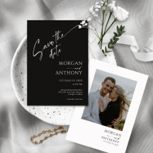 Spara datum för enkelt svartvitt och vitt foto