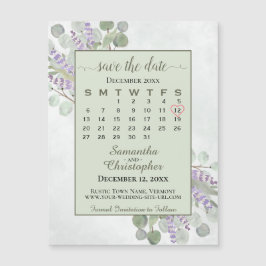 Spara datum för Eucalyptus Lavender Calendar Sage