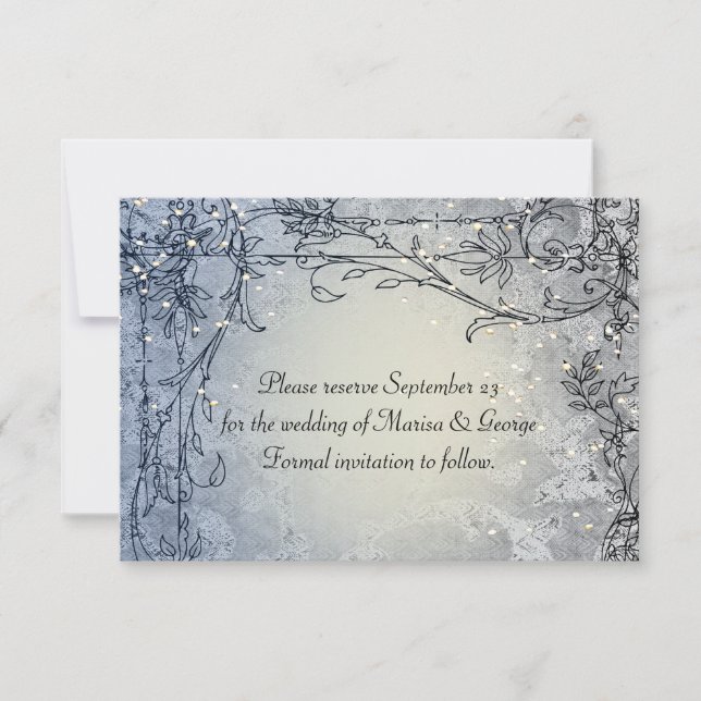 Spara datum för Fairy Ljus Blue Stollig Spara Datumet (Framsida)