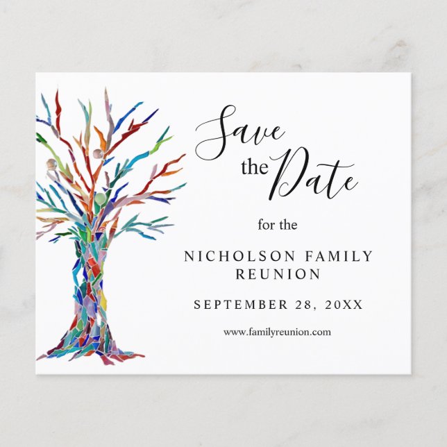 Spara datum för familjeåterförening flygblad (Framsidan)