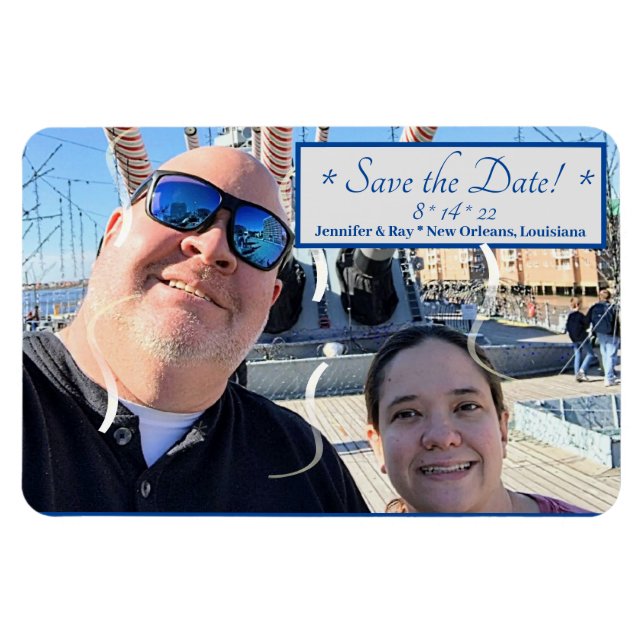 Spara datum för flexibel fotomagnet magnet (Horisontell)