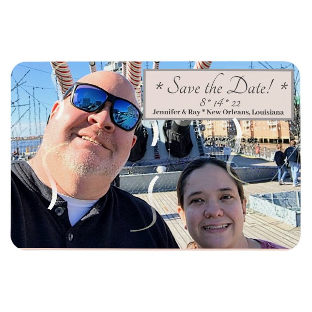 Spara datum för flexibel fotomagnet magnet (Horisontell)