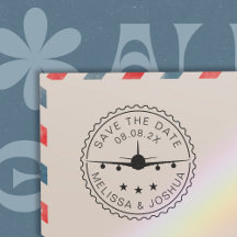 Spara datum för flygplansresa i Bröllop