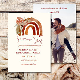 Spara datum för fotojordtonsbanans blommigt inbjudningar