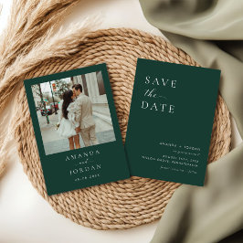 Spara datum för fotominimalistisk inbjudningar