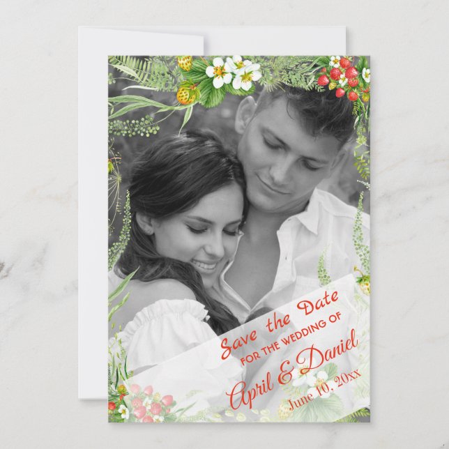 Spara datum för fotot i vår bröllop datumet (Framsida)