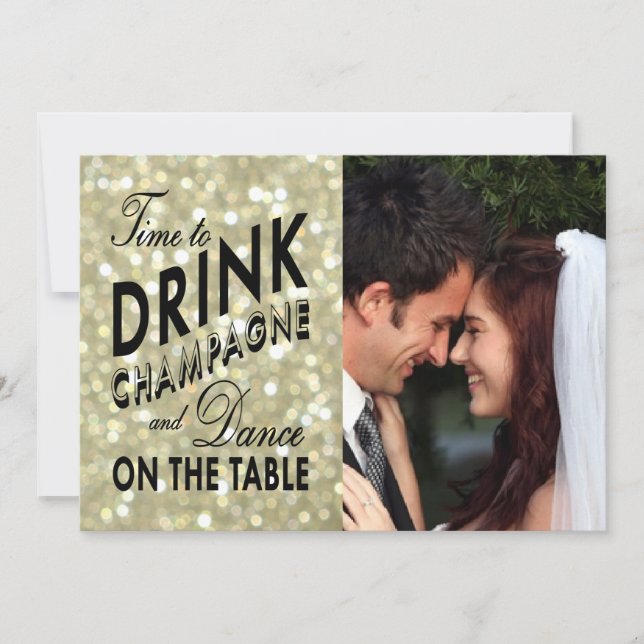 Spara datum för Glamous Guld Spara Datumet (Framsida)