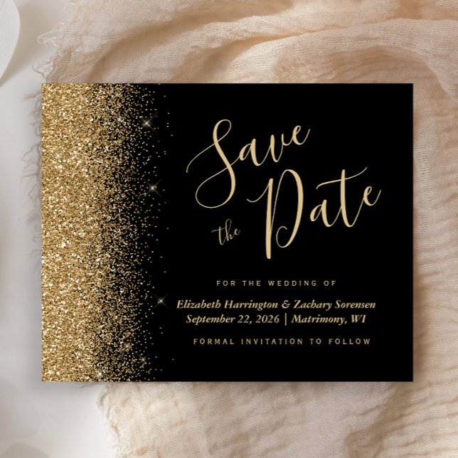 Spara datum för Guld i Glitter (Skapare uppladdad)