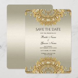 Spara datum för Guld Ornate Datumet