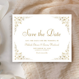 Spara datum för Guld-skript i botaniskt Ram