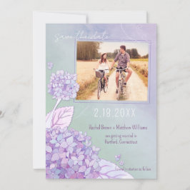 Spara datum för Hydrangeas Bröllop-fotot på kvälls Datumet
