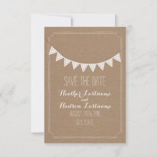 Spara datum för inspierat Eyelet Bunting-Lagrar-ko Datumet