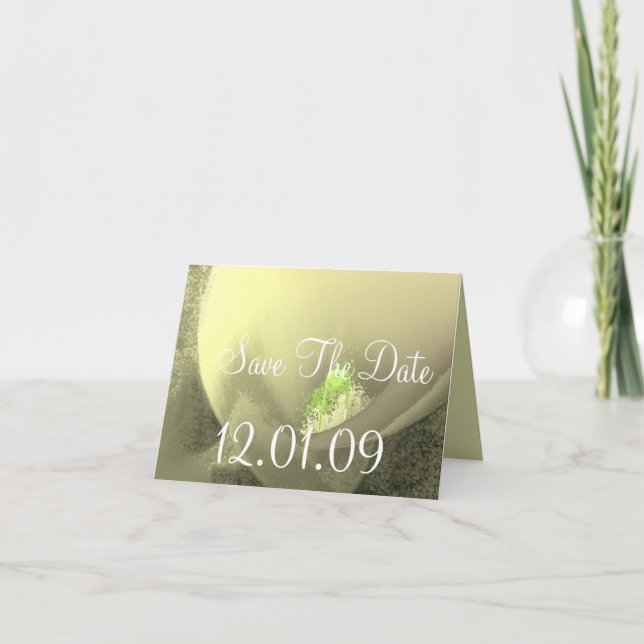 Spara datum för kalilyliljet - lavender - Anpassat Inbjudan (Framsida)